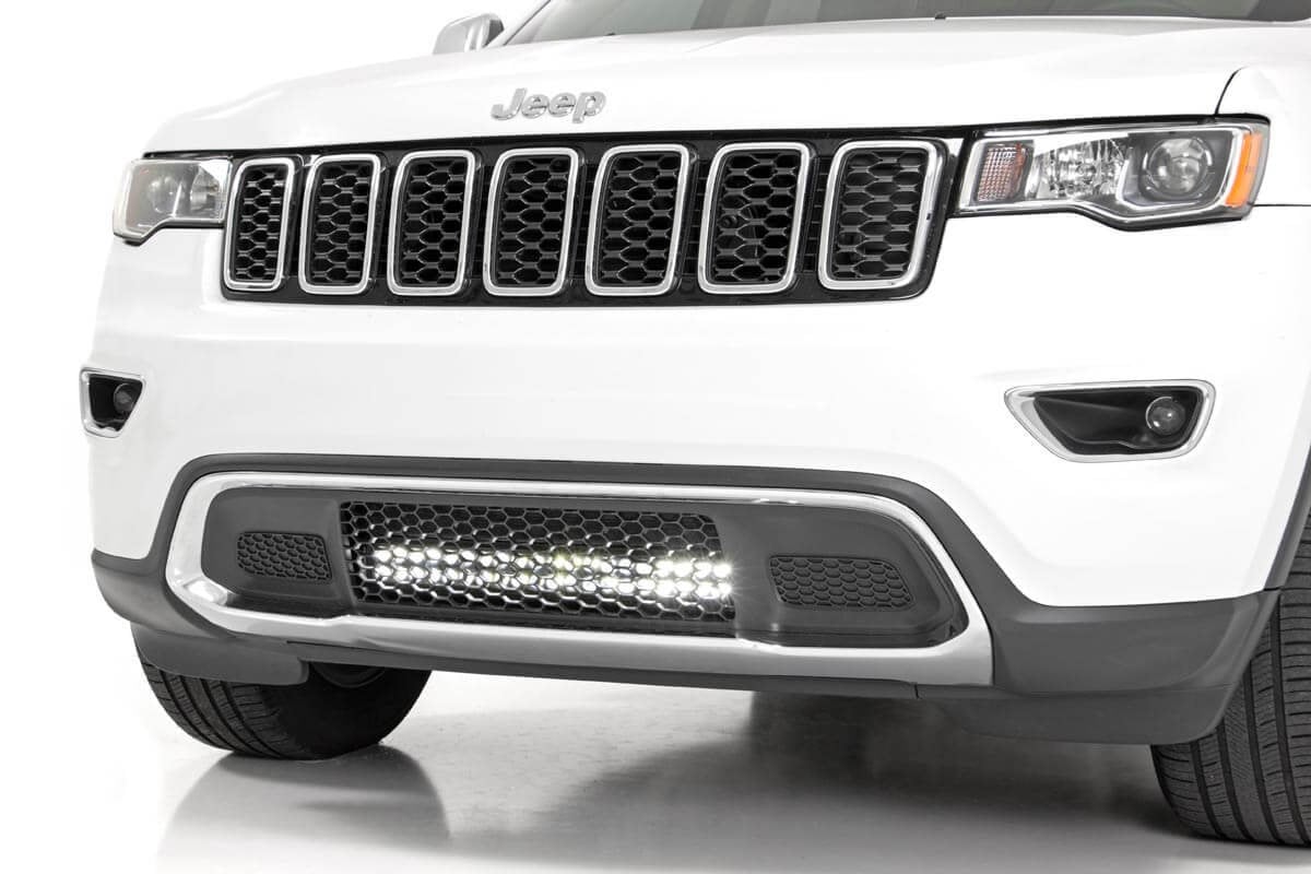 Rough Country 20in LED Light Bar with Bumper Mount Kit for 11-21 Jeep Grand  Cherokee WK2 | Quadratec