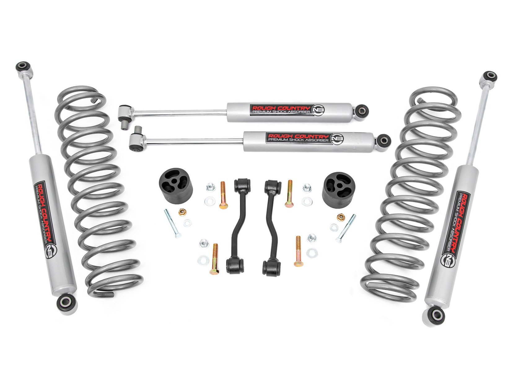 Rough Country 2.5in Suspension Lift Kit for 20-22 Jeep Gladiator JT |  Quadratec