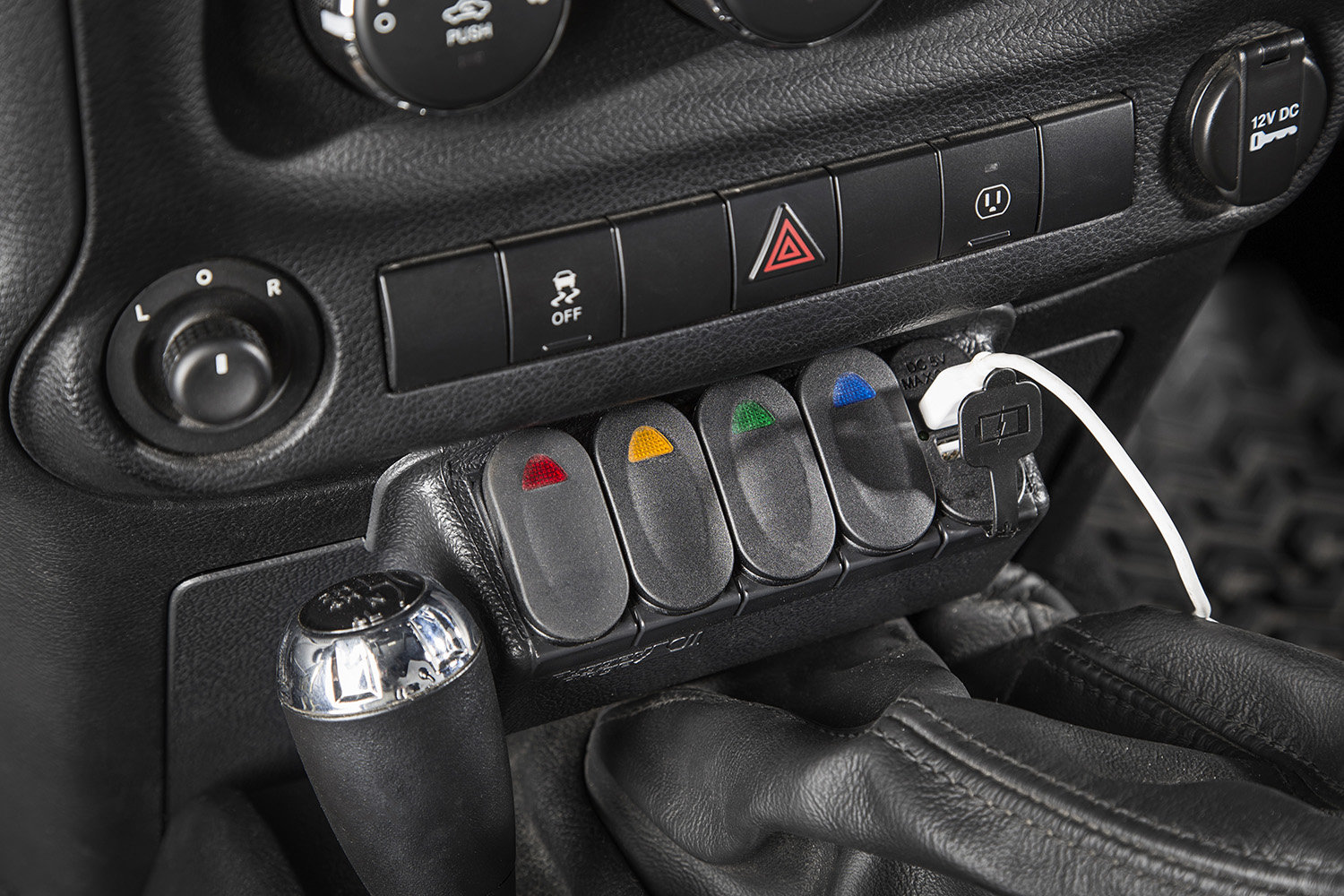 Rugged Ridge 17235.84 Lower Switch Panel Kit with Switches for 11-18 Jeep  Wrangler JK | Quadratec