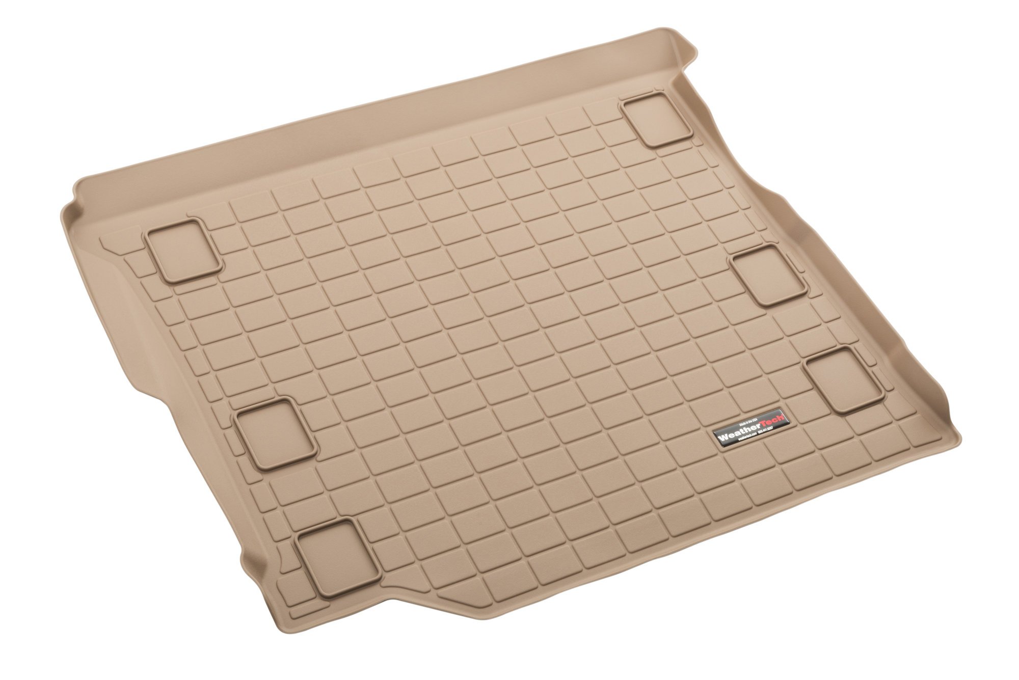 WeatherTech Rear Cargo Liner in Tan for 18-21 Jeep Wrangler JL Unlimited  with Leather Seats Quadratec