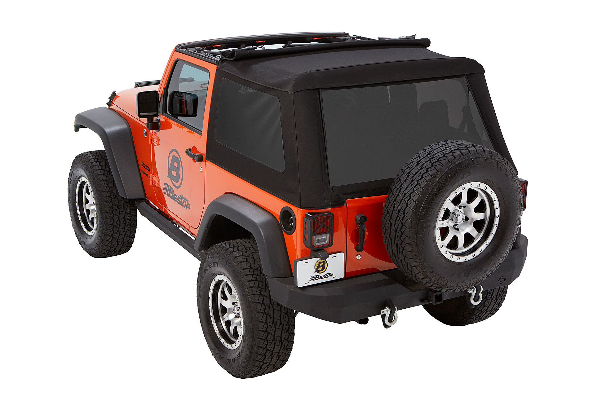Bestop Trektop NX Glide Twill Soft Top for 07-18 Jeep Wrangler JK 2 Door |  Quadratec