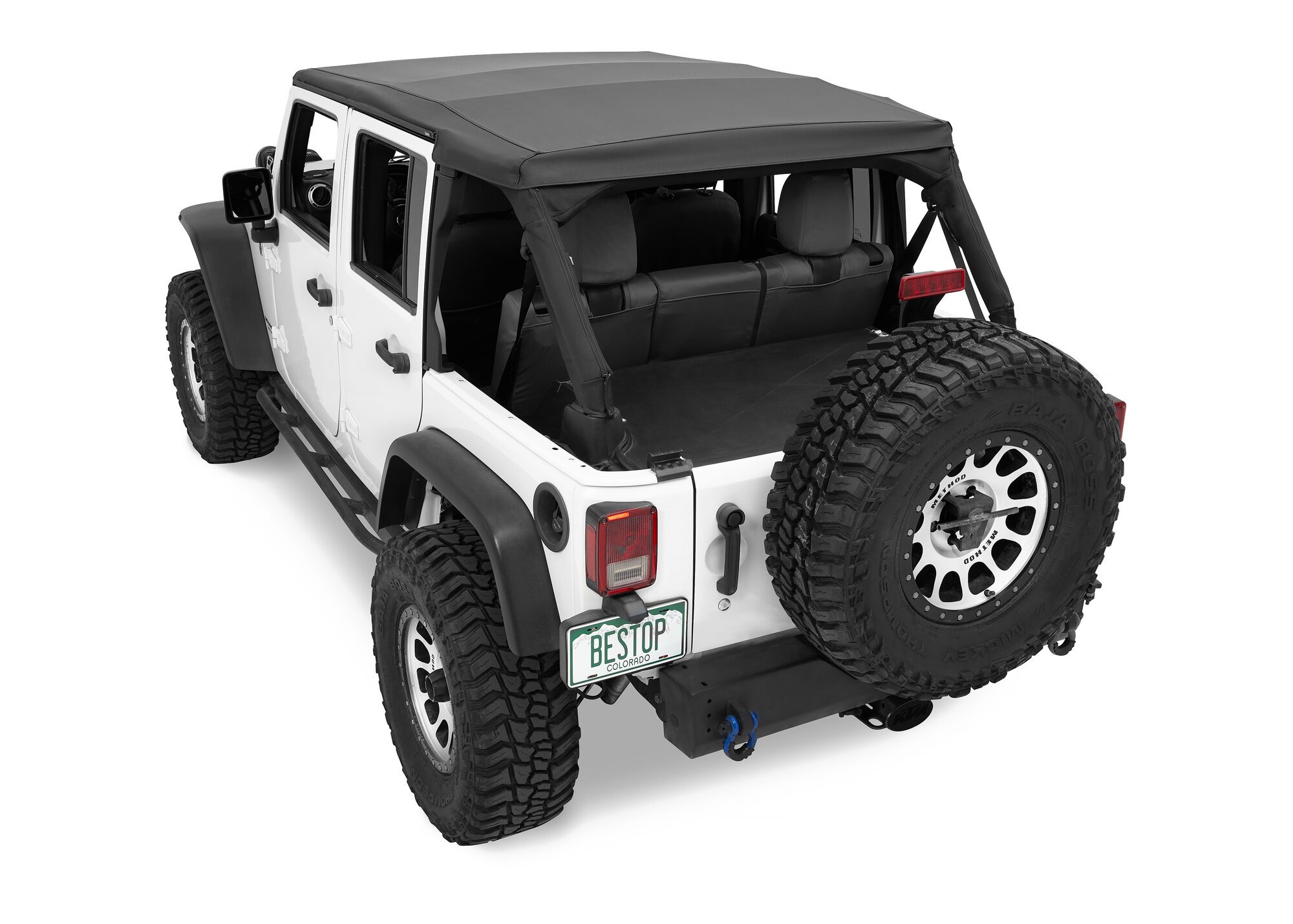 Bestop 5682535 Ascent Soft Top in Black Diamond for 07-18 Jeep Wrangler JK  Unlimited 4-Door