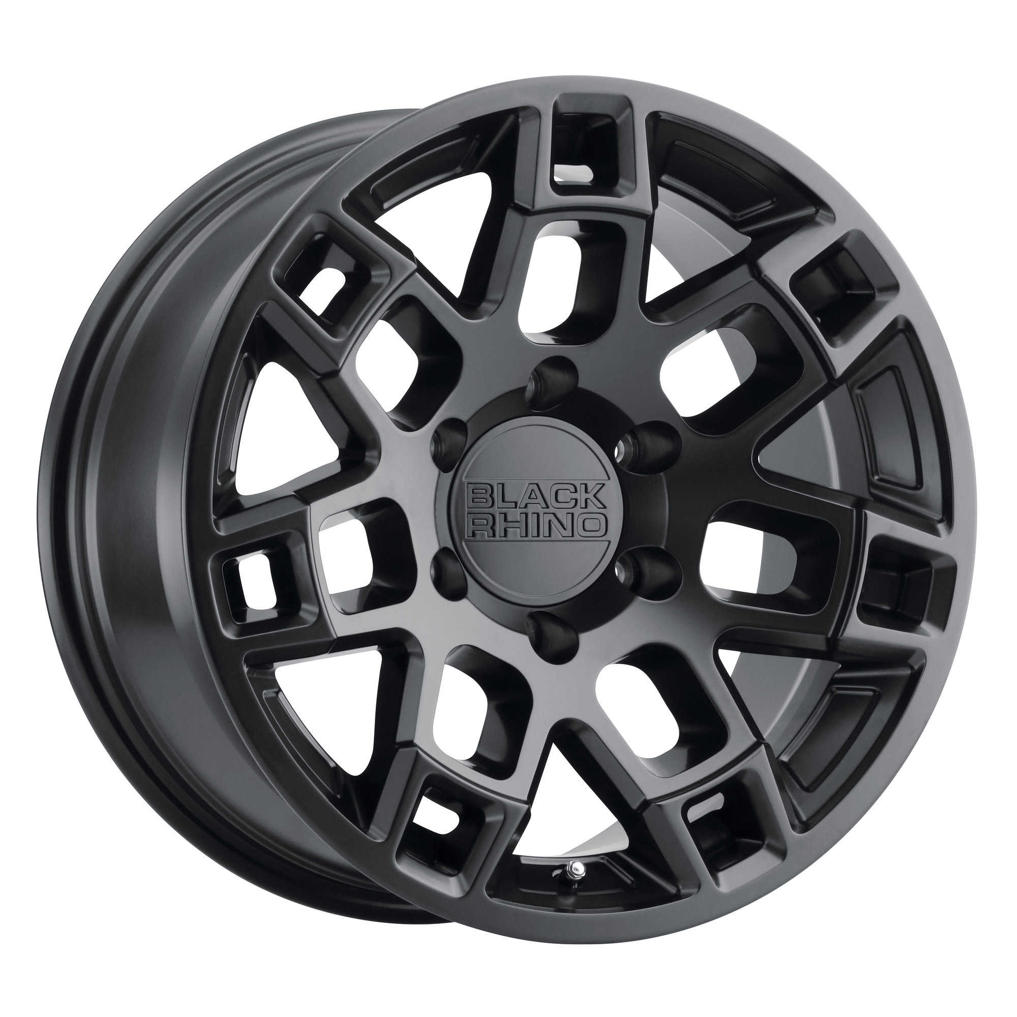 Black Rhino 1785RDG-85114M71 Ridge Wheel in  with  Backspace  Matte Black for 87-06 Jeep Wrangler YJ & TJ | Quadratec