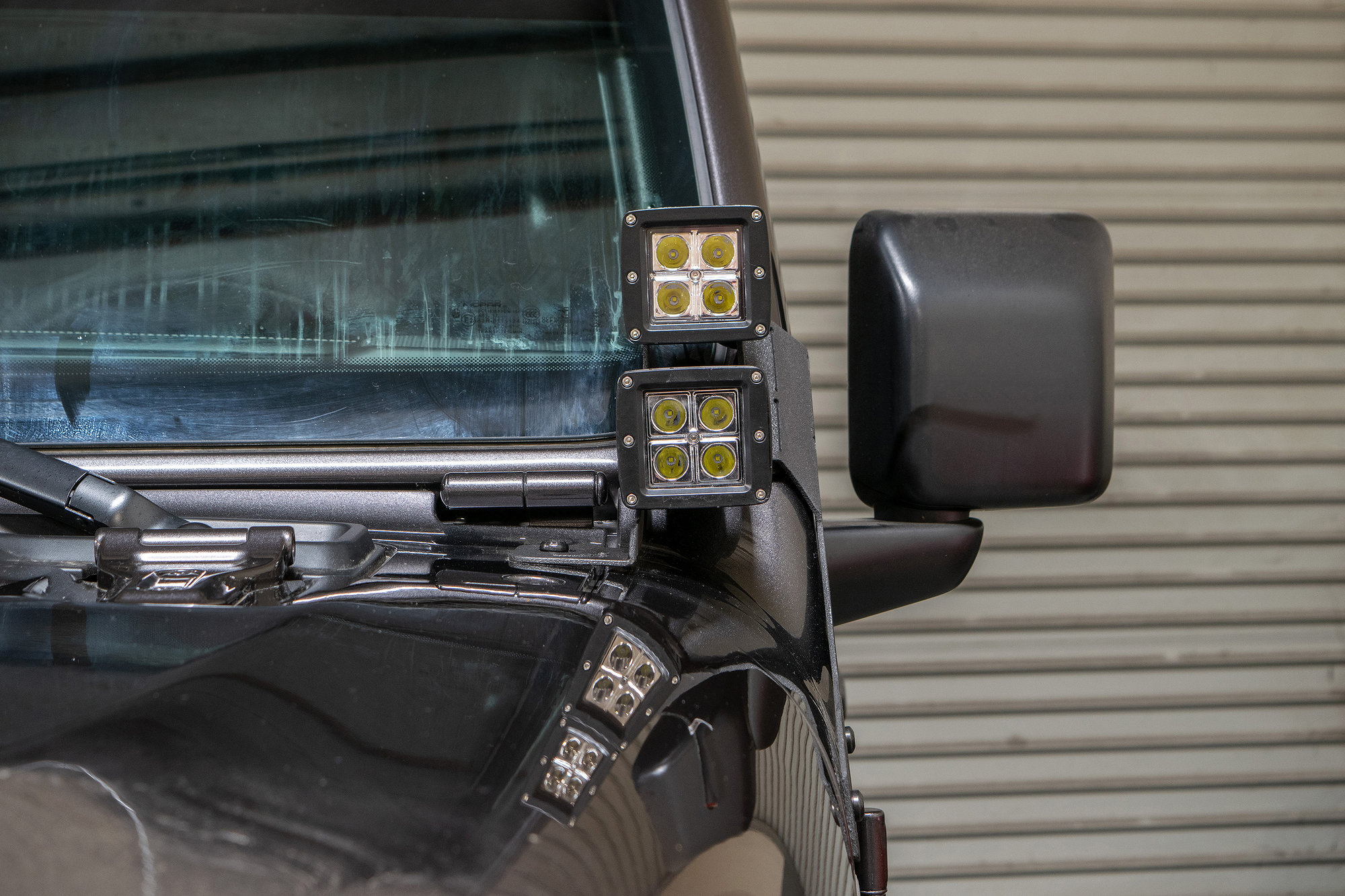 初回限定】 センターバレーROXX A-Pillar LED Light Bar Mount Brackets 2PCS Compatible  with 18-21 Jeep Wrangler JL Lights