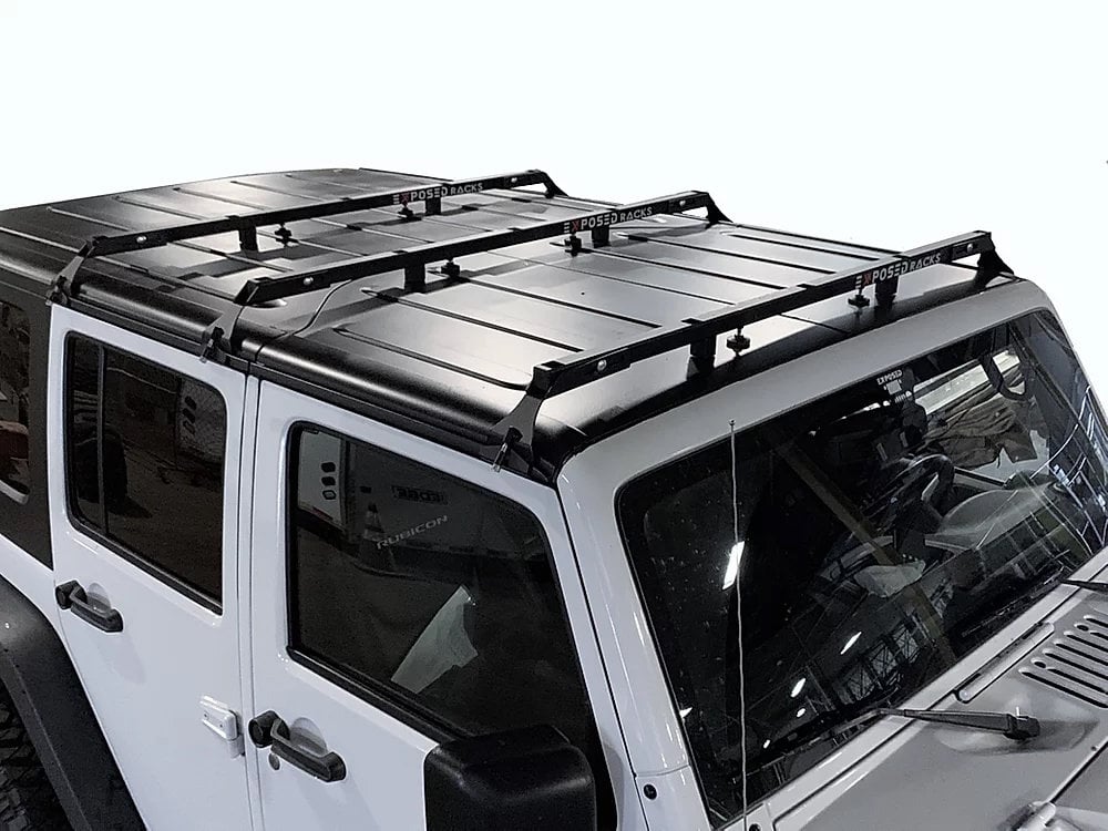 Exposed Racks Hardtop Tent Roof Rack for 07-18 Jeep Wrangler Unlimited JK  4-Door | Quadratec