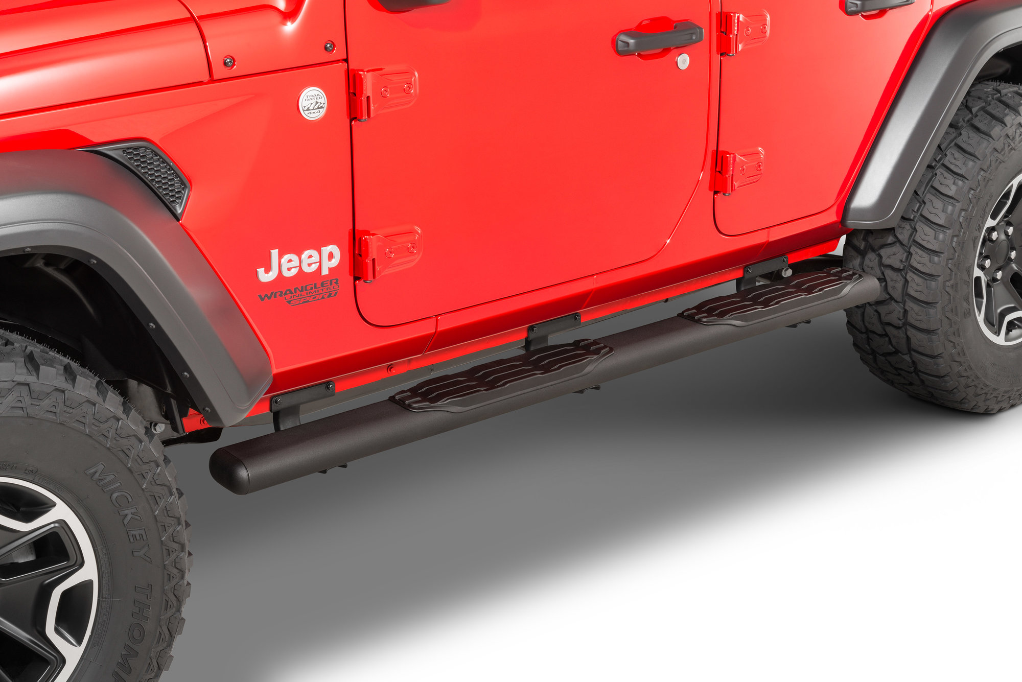 Go Rhino 1000 Series 5" Side Steps for 18-20 Jeep Wrangler JL Unlimited |  Quadratec