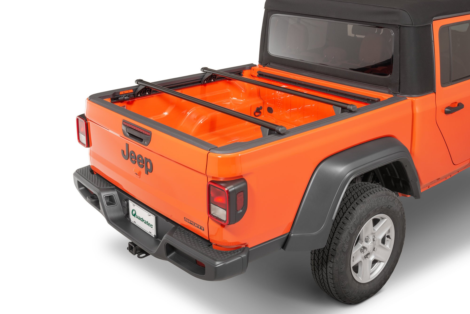 Mopar 82215631 Truck Bed Cross Bars for 2020 Jeep Gladiator JT with Trail  Rail | Quadratec