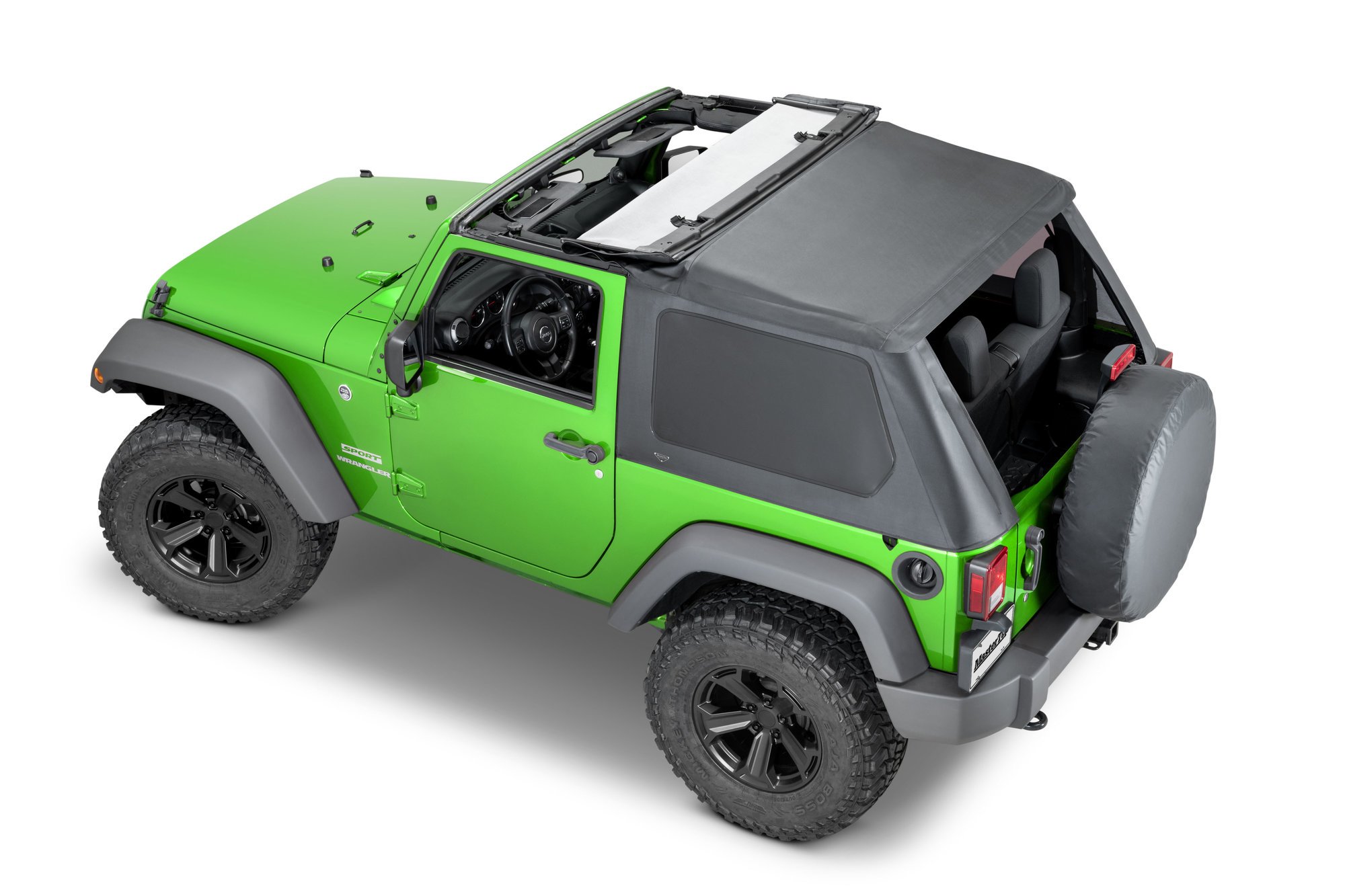 MasterTop SkyMaster® Frameless Fastback Soft Top for 07-18 Jeep Wrangler JK  | Quadratec