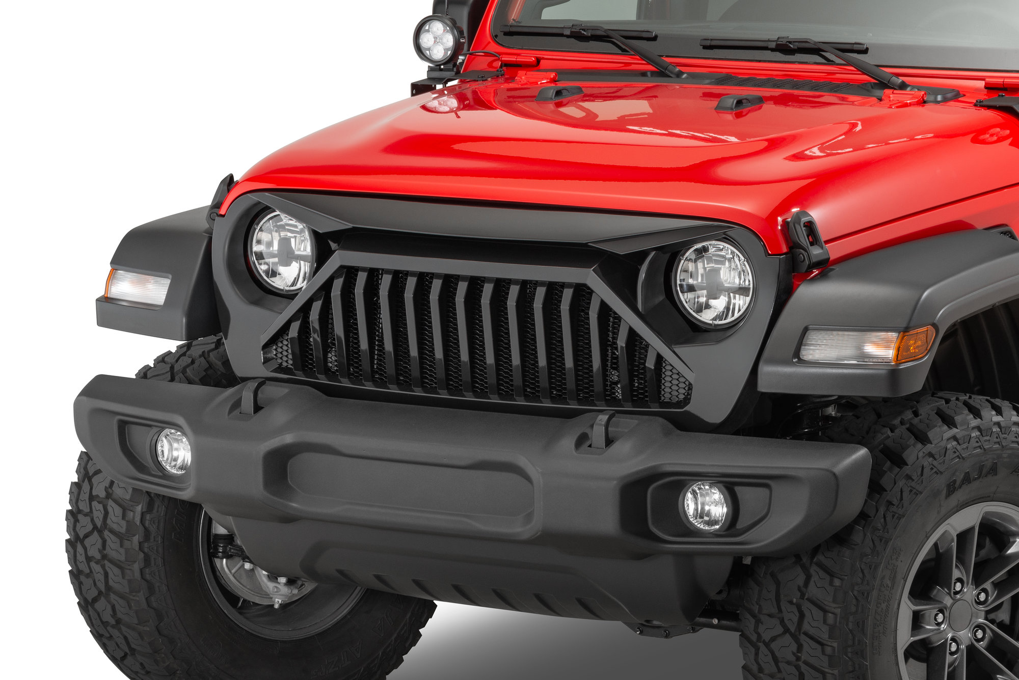 Overtread 19030 Wildcat Front Grille for 18-20 Jeep Wrangler JL & Gladiator  JT | Quadratec