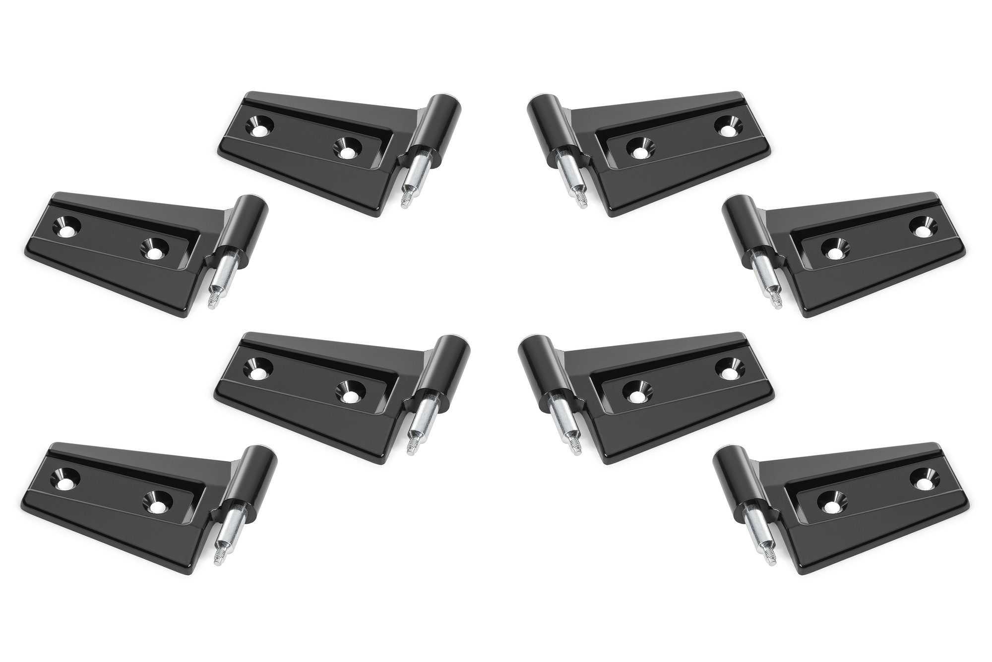 Quadratec 8pc Replacement Door Hinge Set For 07 18 Jeep Wrangler Jk Unlimited 4 Door