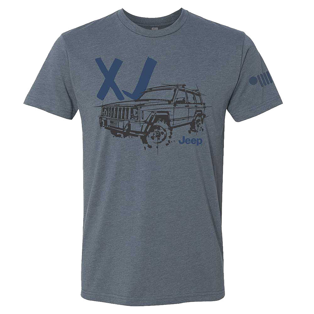 Jeep Merchandise Mens Jeep XJ LDD Series T-Shirt in Indigo | Quadratec