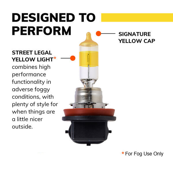 SYLVANIA H11 LED Powersport Headlight Bulbs for Off-Road Use or Fog Lights  - 2 Pack