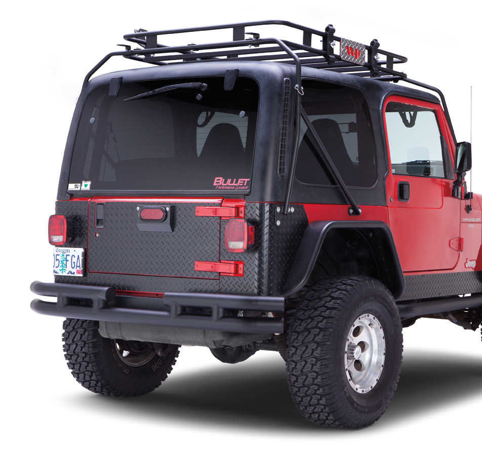 Warrior Products Backplates for 04-06 Jeep Wrangler TJ Unlimited | Quadratec