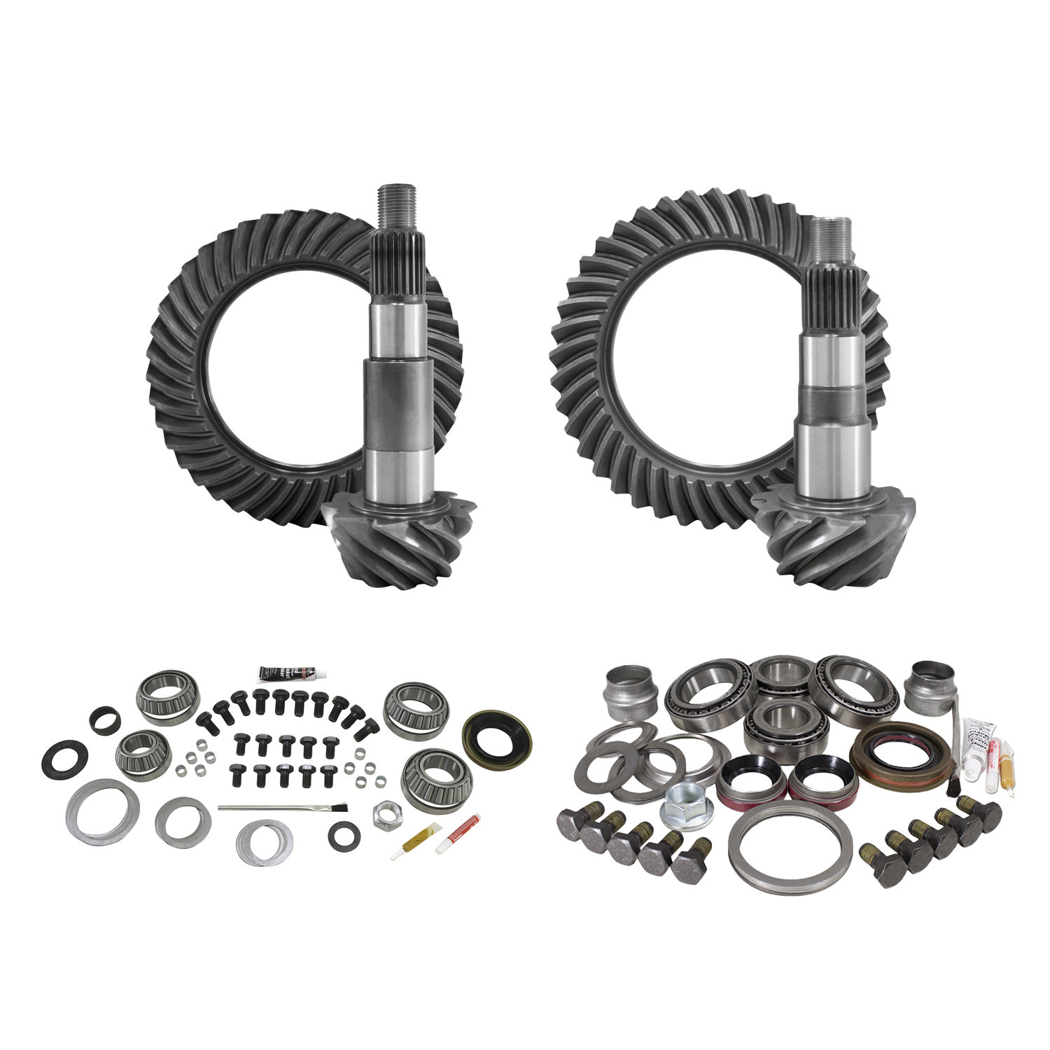 Yukon Gear & Axle Front & Rear Ring and Pinion with Master Install Kits for  Jeep Wrangler JK Rubicon with Dana 44 Front / Dana 44 Rear